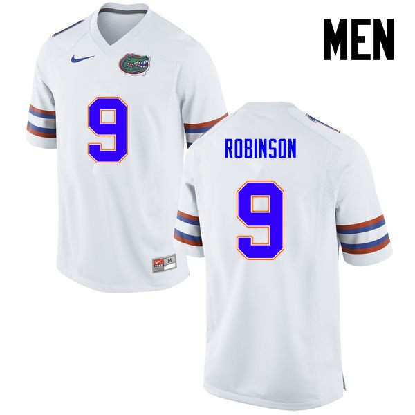 NCAA Florida Gators Demarcus Robinson Men's #11 Nike White Stitched Authentic College Football Jersey QOQ6664YC